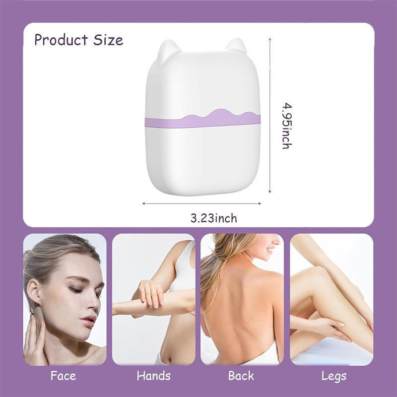 Size with both lids on: 4.95 x 3.23 inches; use on face and body